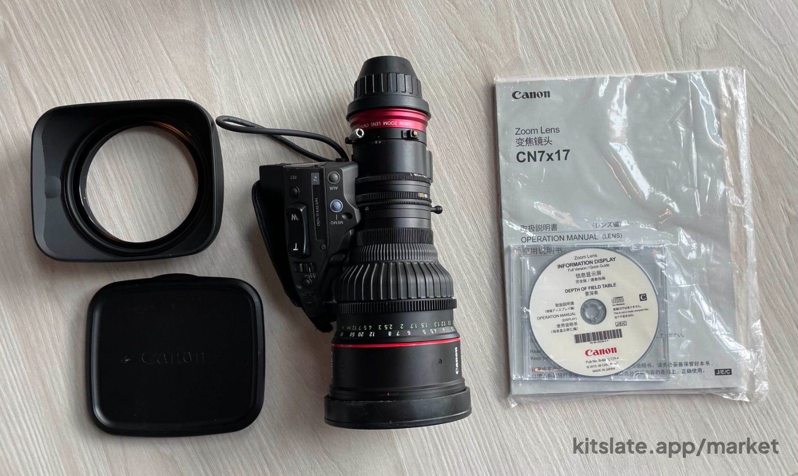 Canon Cn7 Cine Lens - Cx17 KAS S Cine-Servo 17-120mm T2.95 (PL Mount) — used other for sale in New York, NY, United States